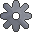 Pixel Art of a Gear